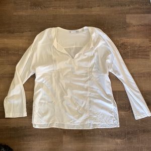 Vince White Boho Top - sz L
